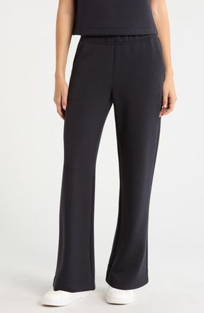 Lord & Taylor Dreamweave Relaxed Straight Leg Pants in Black at Nordstrom, Size X-Small 28