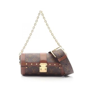 Louis Vuitton Pre-owned Papillon Trunk Monogram Coated Canvas 2way Bag - Dames - Pre-owned - Bruin - Maat: ONE Size Leer
