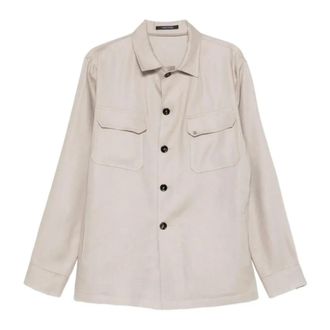 Tagliatore Light Jackets, male, Beige, Size: L Tempest Jacket