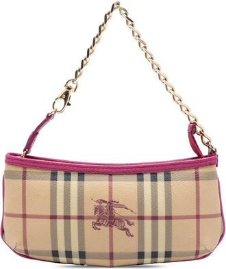 Burberry Pre-owned Burberry Haymarket Check Coated Canvas Clara Pochette Ladies 8N8UV1Q987EREUJ4