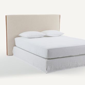 AM.PM Tweed hoofdbord, afwerking leder, breedte 204 cm, Abby