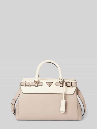 Guess Handtasche mit Label-Applikation Modell ECO ALI LUXURY in Taupe, Gr&ouml;&szlig;e 1