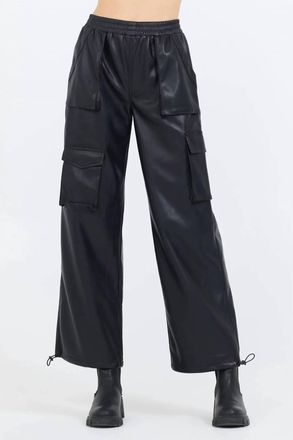 Vintage Havana Leather Pant In Black