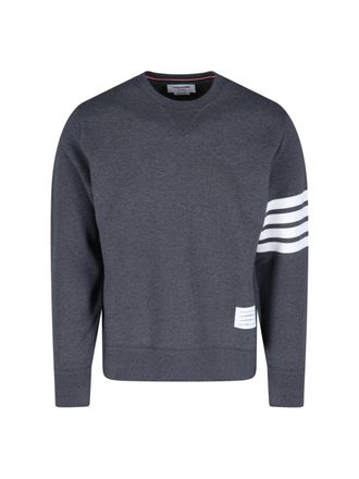 Thom Browne Loopback 4-Bar Crewneck Sweatshirt