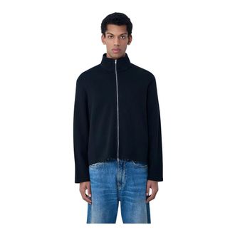 Our Legacy High-Neck Zip-Up Jacket - male - Our Legacy - Zip-throughs - Black - 2XL - Sweatshirts & Hoodies