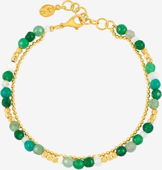 Dower & Hall Evergreen Orissa Bracelet in Yellow Gold Vermeil at Nordstrom, Size 8
