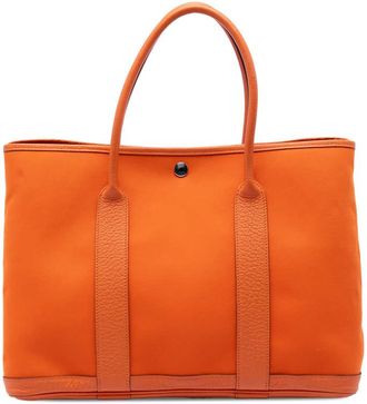 Herm&egrave;s Pre-owned Hermes Toile and Negonda Garden Party 36 Ladies 4QQABATFQY9V7HHG