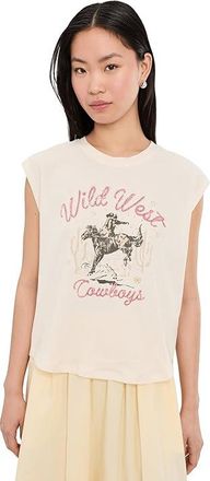 Ariat Wild West Cropped T-shirt Womens Clothing Sea Salt : 2XL, Cotton