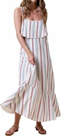 Cleobella Madera Ankle Dress In Multi-Colored Striped