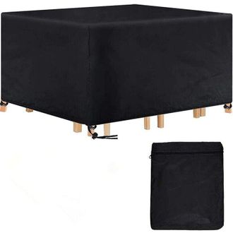 OEM Funda Rectangular Para Mesa De Jard&iacute;n, Impermeable, Para Muebles De Jard&iacute;n, Con Protecci&oacute;n Uv De 420d Para Mesa De Exterior, 180x120x74cm - Crezuo