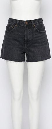 Z Supply Everyday Hi-Rise Denim Shorts In Black