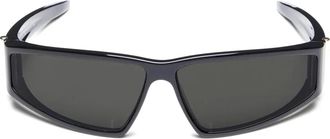 Alexander McQueen Eyewear Occhiali da sole Wrap - Nero
