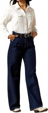 Ariat Pleated Trousers Jeans In Blue
