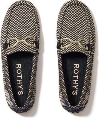 Rothy's The Double Bit Driver in Classic Micro Check at Nordstrom, Size 12.5