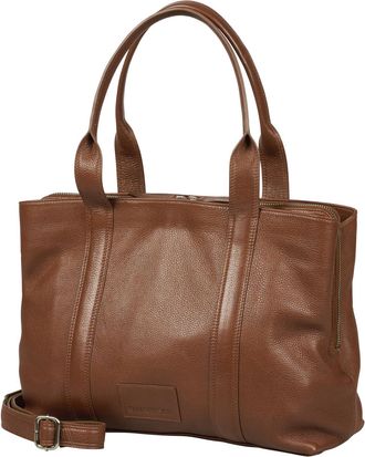 Burkely Leather Business Bag Laptop Bag with Laptop Compartment Soft Skylar Workbag 13.3 Inches Chestnut Brown