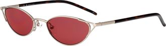 Alexander McQueen Womens Sunglasses Am0563s Havana Metal