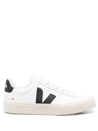 Veja Black Campo Leather Sneakers