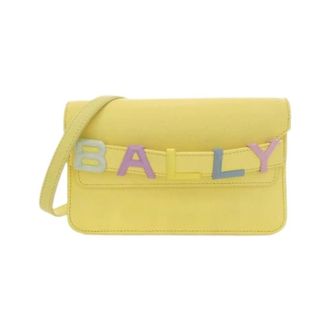 Bally Pre-owned Logo Crossbody Leren Crossbody Tas - Dames - Pre-owned - Geel - Maat: ONE Size Leer