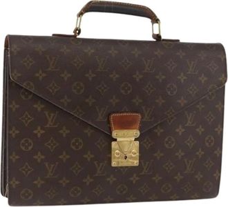 Louis Vuitton Pre-owned Handbags, female, Brown, Size: ONE SIZE Pre-owned Vintage Monogram Briefcase