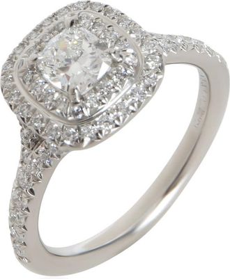 Tiffany & Co. Pre-Owned Tiffany & Co. 0.45 ct Cushion Diamond Soleste Engagement Ring