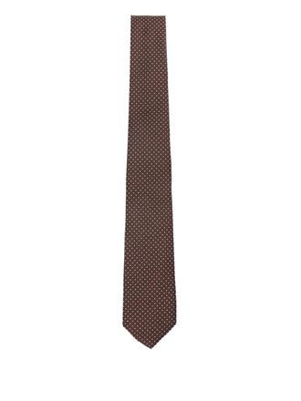 Frankie Shop polka-dot tie - Brown