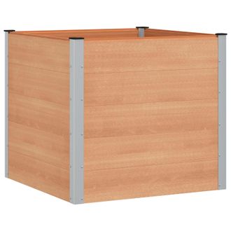 vidaXL Arriate Elevado Marr&oacute;n 100 X 100 X 91 Cm Vidaxl