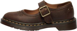 Dr. Martens (WMNS) Dr. Martens Mary Jane Flower Shoes Dark Brown 42391200