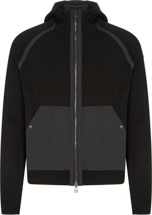 Belstaff Zip-throughs, male, Black, S, View Hooded Full-Zip Jumper
