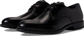 Johnston & Murphy Flynch Plain Toe Mens Lace Up Wing Tip Shoes Black : 10.5 M, Leather