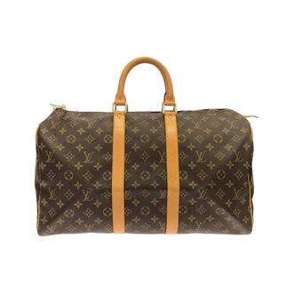 Louis Vuitton Marron Coated Canvas Boston Bag (Pre-Owned)
