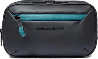 Piquadro Corner 2.0 Beauty Case - Heren - Toilettassen - Zwart - ONE Size - Polyester - Tassen