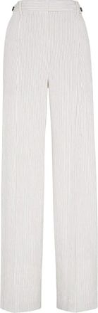 Brunello Cucinelli Pantaloni gessati - Bianco