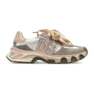 Dolce & Gabbana Schoenen, Dames, Beige, 36 EU, Leer, Lage Sneakers
