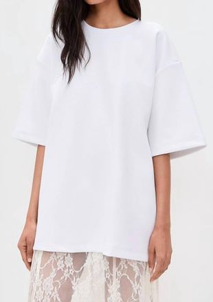The Garment Short Sleeve Bow Tee In White