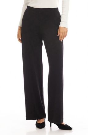 Karen Kane Travel Jersey Wide leg Pants in Black at Nordstrom, Size X-Small