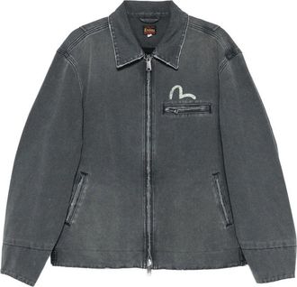 Evisu Ej, Distressed Effect Zip Jacket