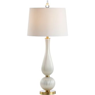 Jonathan Y Designs Gillian 33.7 Glass LED Table Lamp, White at Nordstrom