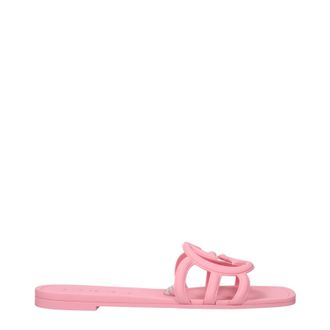 Gucci Damess Slippers en klompen roze rubber