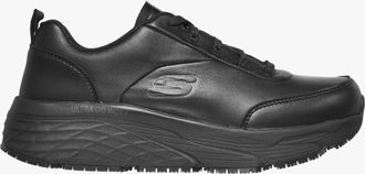 Skechers Max Cushioning Elite Sr-filch Mens Comfort Trainers Black Leather - Size UK 10.5