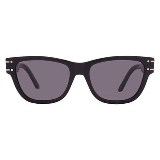 Dior DIORSIGNATURE S6U Smoke Square Ladies Sunglasses CD40145U 01A 54