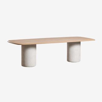 Sklum Mesa De Comedor Rectangular 270x110 Cm En Madera De Acacia Leighton Sklum