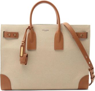 Saint Laurent Borsa tote Sac de Jour Shin grande anni 2020 - Toni neutri