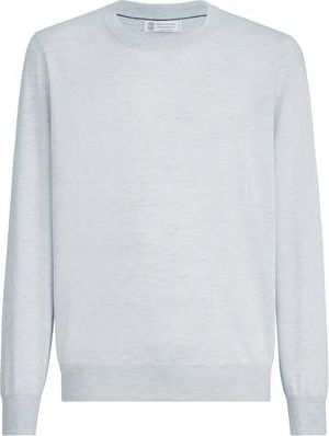 Brunello Cucinelli Lightweight sweater in Pale Blue at Nordstrom, Size 46 It