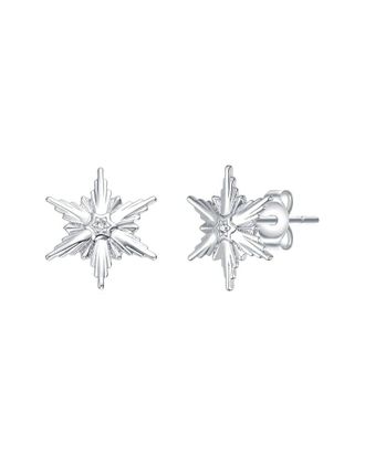 Rachel Glauber Plated Cz Star Earrings