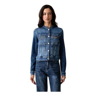 Guess Ivy Jacket - Dames - Jassen - Blauw - Maat: M Katoen