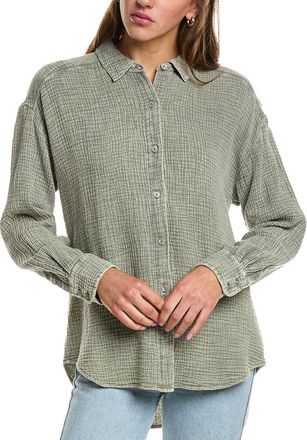 Splendid Gauze Button Down Shirt