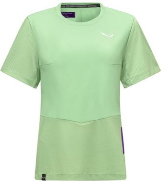 Salewa Pedroc Dry Hyb T-Shirt Funktionsshirt f&uuml;r Damen | gr&uuml;n