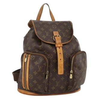 Louis Vuitton Pre-owned Vintage Rugzak - Dames - Vintage Rugzakken - Bruin - ONE Size - Leer - Vintage