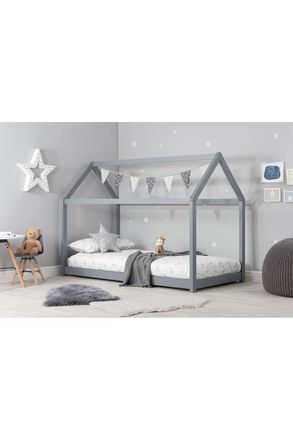 Birlea House Bed in Grey | Size: Single