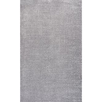 Jonathan Y Designs Haze Solid Low-Pile Area Rug in Gray at Nordstrom, Size 5Ft 0In X 5Ft 0In
